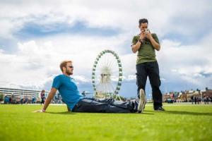 Men-Relaxing-On-Artificial-Grass